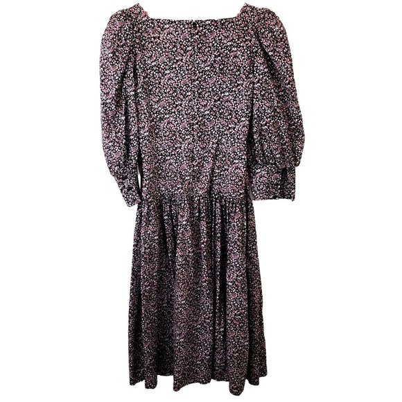 **LOWEST PRICE** Vintage 80s Go Vicki Cottagecore Floral Dress - Picture 3 of 9